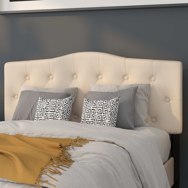 Full Cambridge, Headboard, Beige Fabric