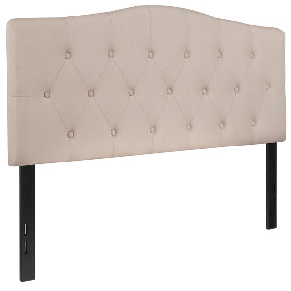 Full Cambridge, Headboard, Beige Fabric