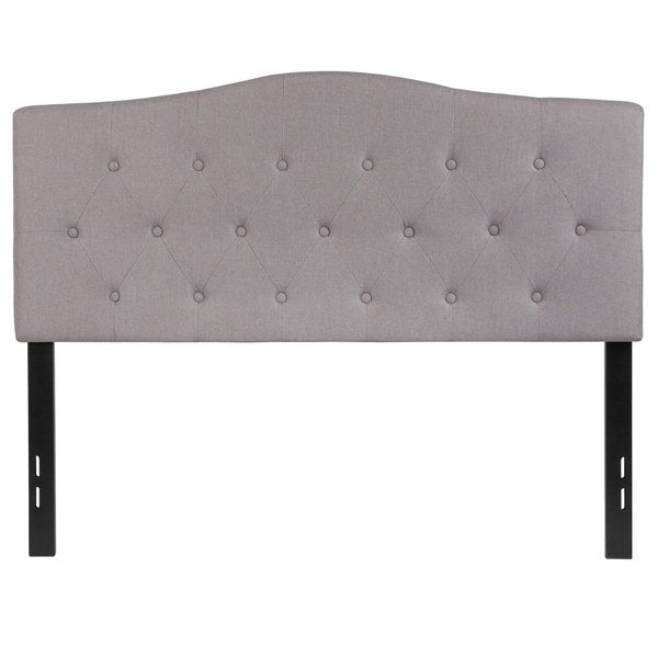 Full Cambridge, Headboard, Gray Fabric