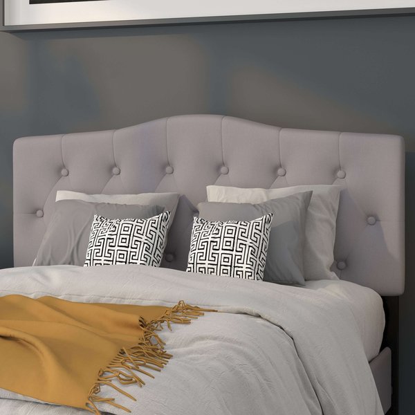 Full Cambridge, Headboard, Gray Fabric