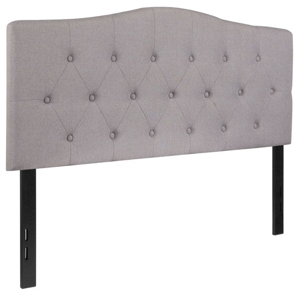 Full Cambridge, Headboard, Gray Fabric