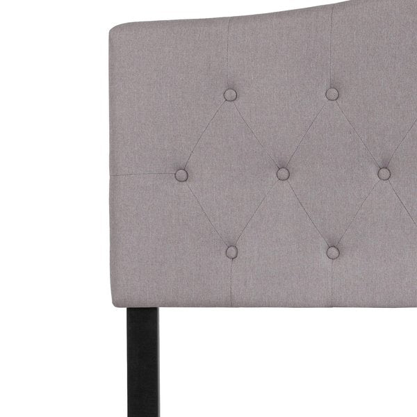 Full Cambridge, Headboard, Gray Fabric