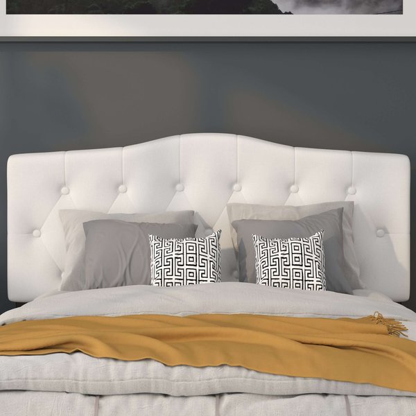 Full Cambridge, Headboard, White Fabric