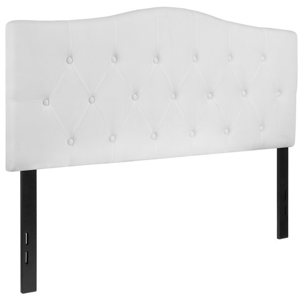 Full Cambridge, Headboard, White Fabric