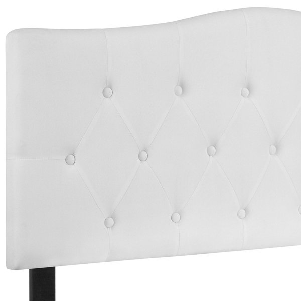 Full Cambridge, Headboard, White Fabric