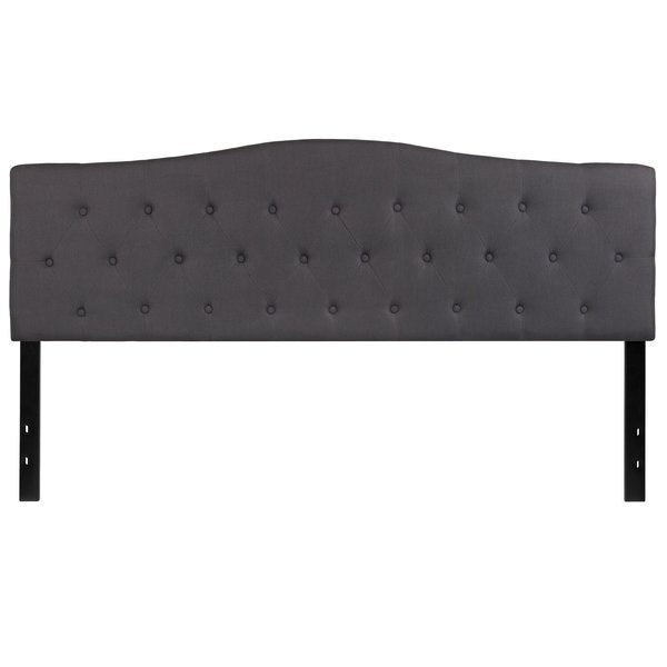 King, Cambridge Headboard, Gray Fabric