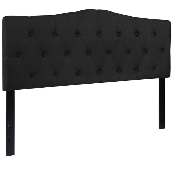Cambridge Headboard, Queen, Black Fabric