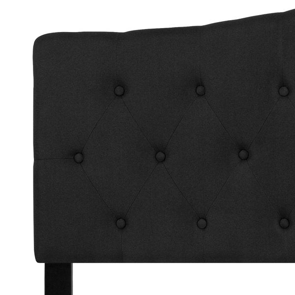 Cambridge Headboard, Queen, Black Fabric