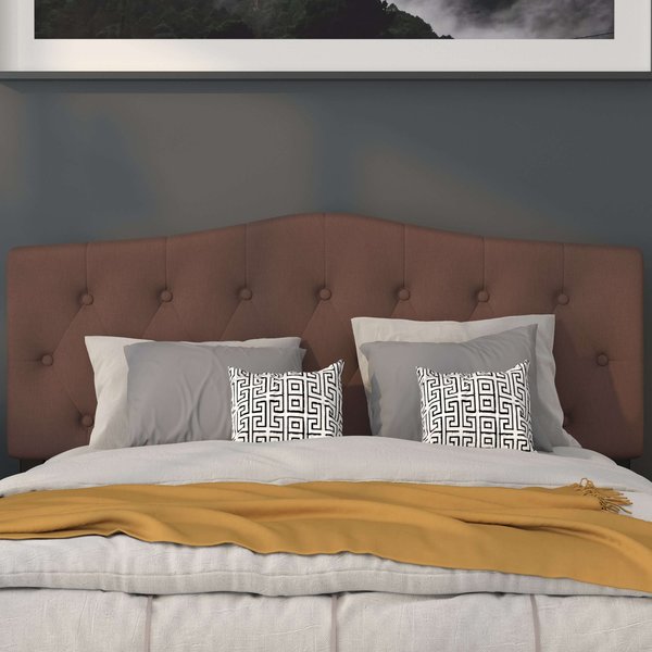 Cambridge Headboard, Queen, Camel Fabric