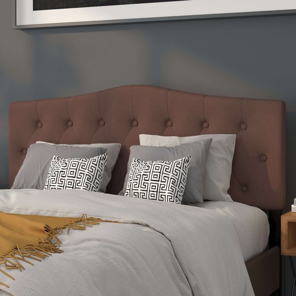 Cambridge Headboard, Queen, Camel Fabric