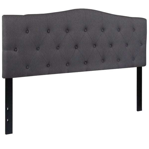 Cambridge Headboard, Queen, Gray Fabric