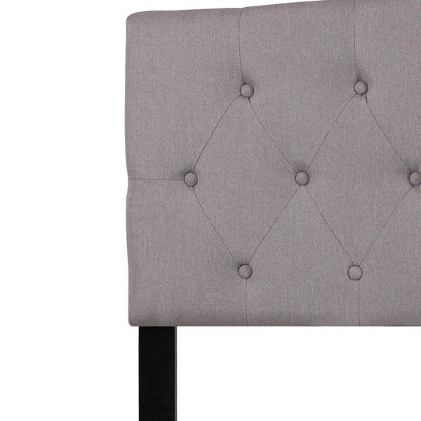 Cambridge Headboard, Queen, Gray Fabric