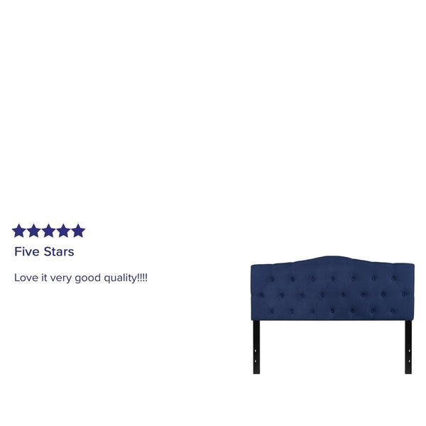 Cambridge Headboard, Queen, Navy Fabric