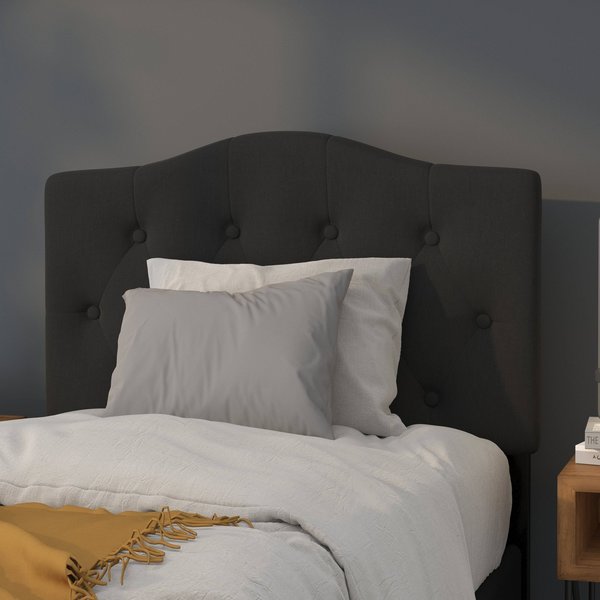 Cambridge Headboard, Twin Size, Black Fbrc