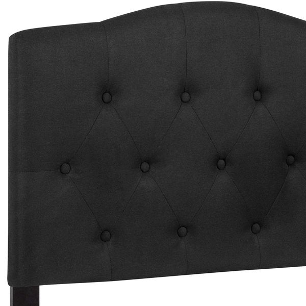 Cambridge Headboard, Twin Size, Black Fbrc
