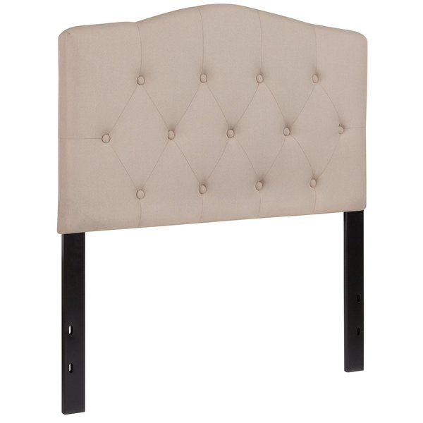 Cambridge Headboard, Twin Size, Beige Fbrc