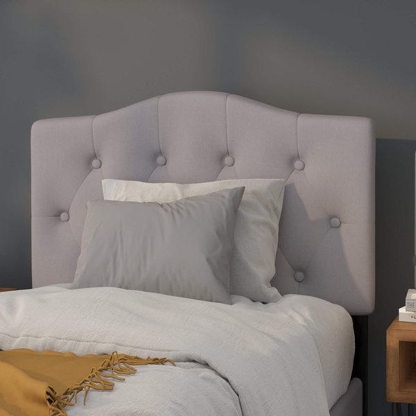 Cambridge Headboard, Twin Size, Gray Fbrc