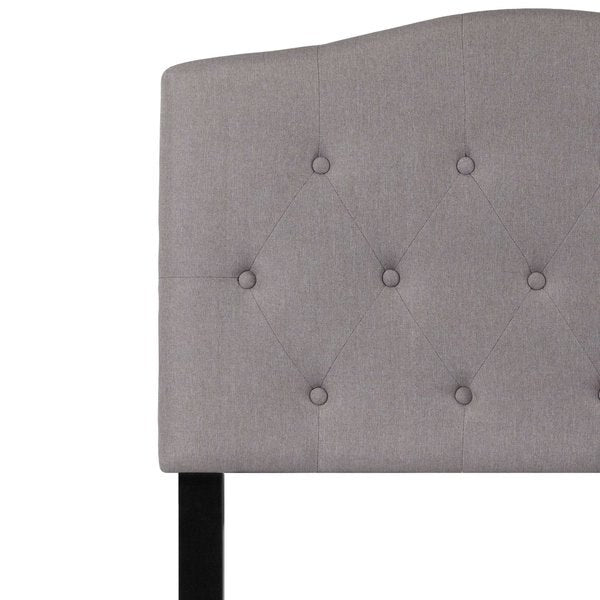 Cambridge Headboard, Twin Size, Gray Fbrc