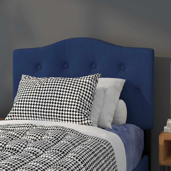 Cambridge Headboard, Twin Size, Navy Fbrc