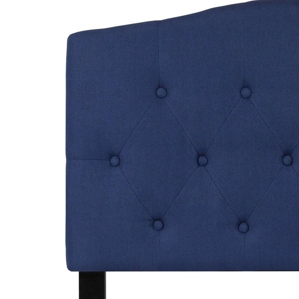 Cambridge Headboard, Twin Size, Navy Fbrc
