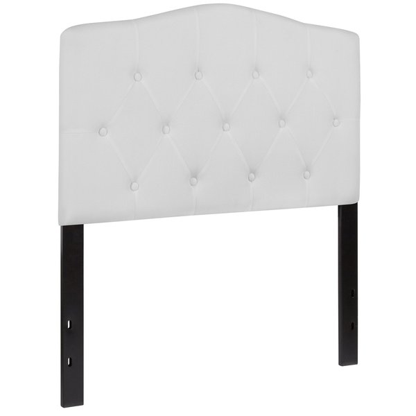 Cambridge Headboard, Twin Size, White Fbrc