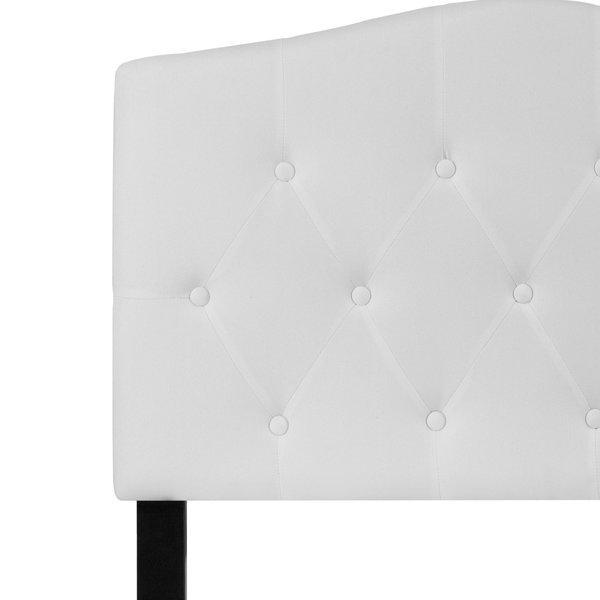 Cambridge Headboard, Twin Size, White Fbrc