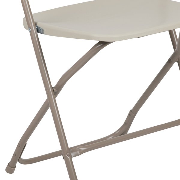 Folding Chair - Beige Plastic - Event Chair