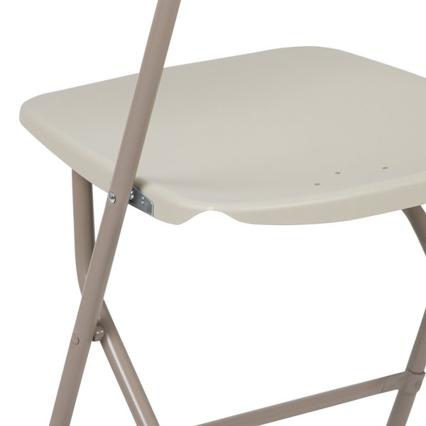 Folding Chair - Beige Plastic - Event Chair