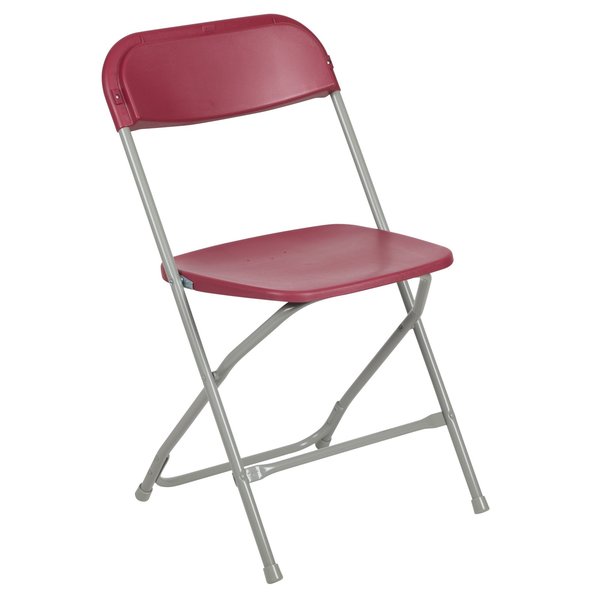 Folding Chair -Red Plastic - Event Chair