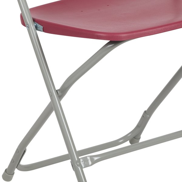 Folding Chair -Red Plastic - Event Chair