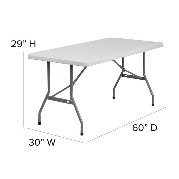 Rectangle Folding Table, 30
