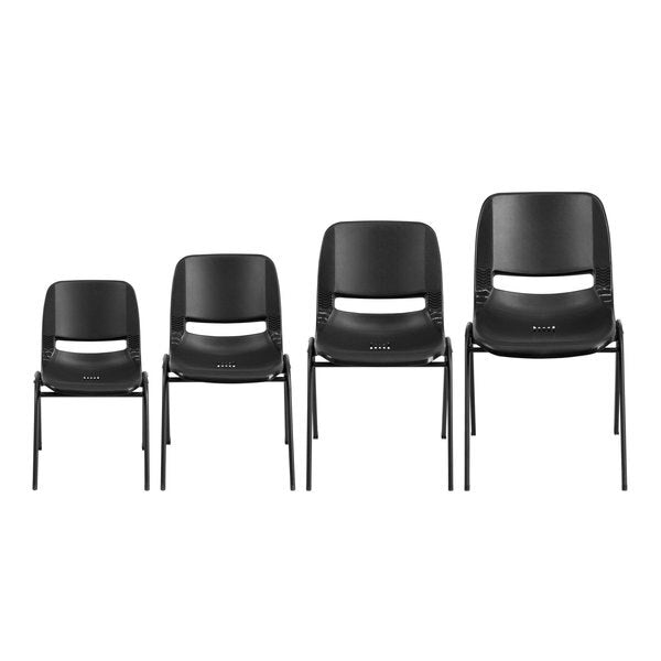 Stack Chair, Frame, Black, 12
