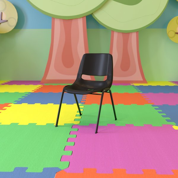 Stack Chair, Frame, Black, 12