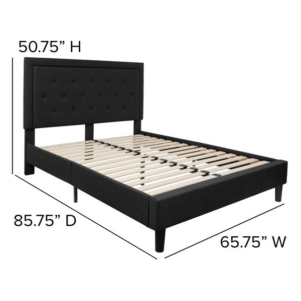 Roxbury Queen Platform Bed, Black