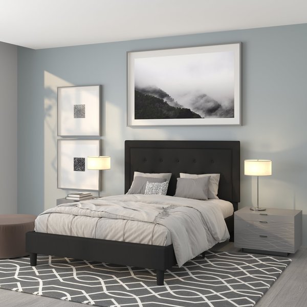 Roxbury Queen Platform Bed, Black