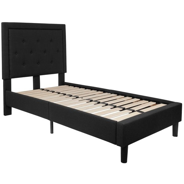 Roxbury Twin Platform Bed, Black