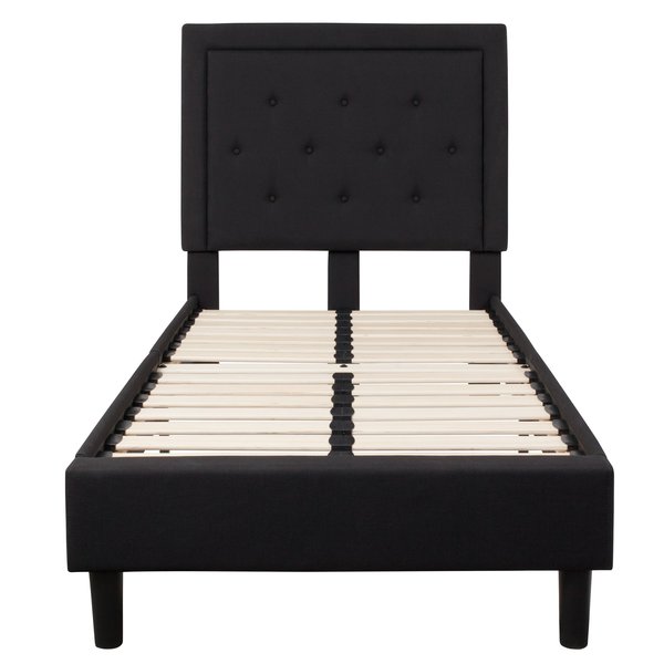 Roxbury Twin Platform Bed, Black