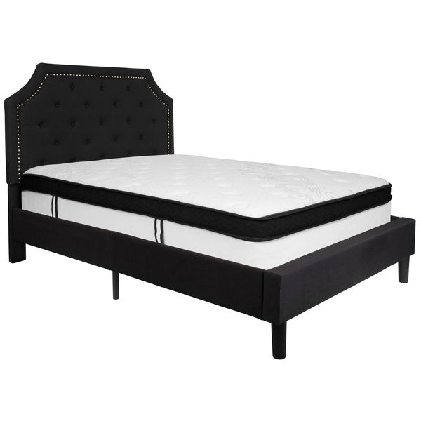 Full Platform Bed Set, Black