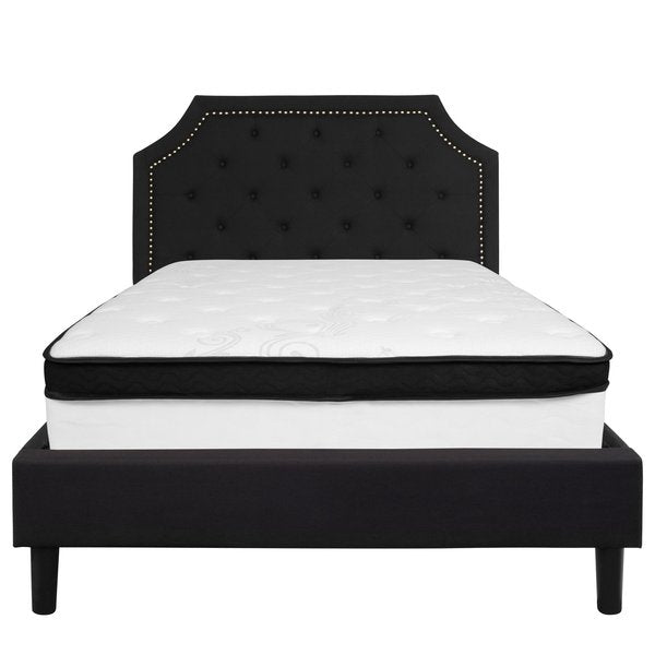 Full Platform Bed Set, Black