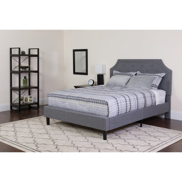 Brighton Full Platform Bed Set, Lght Gray