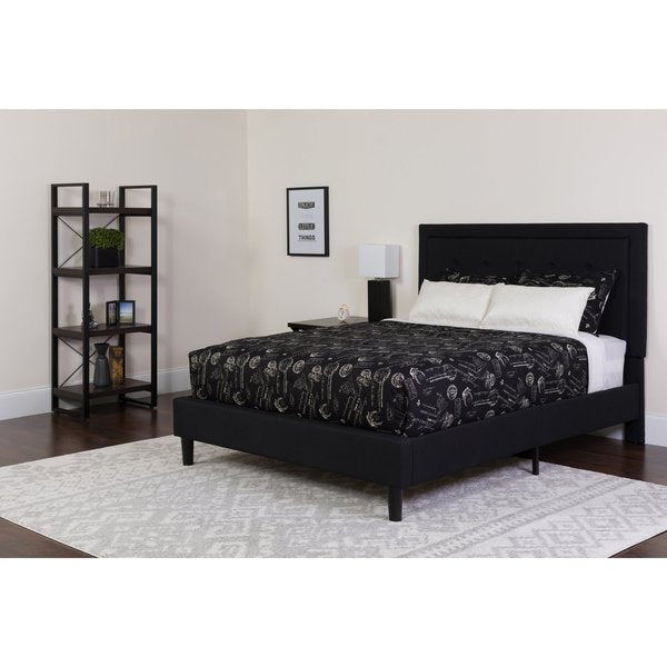 Roxbury Twin Platform Bed Set, Black