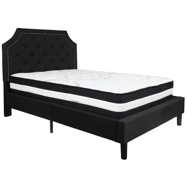 Brighton Full Platform Bed Set, Black