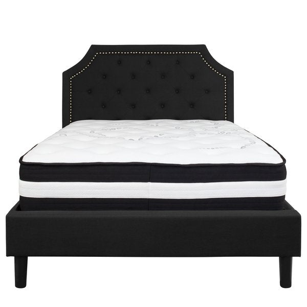 Brighton Full Platform Bed Set, Black