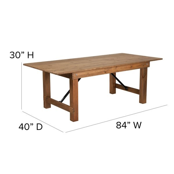 Rectangle Antique Farm Table , 40