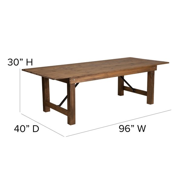 Rectangle Antique Farm Table , 40