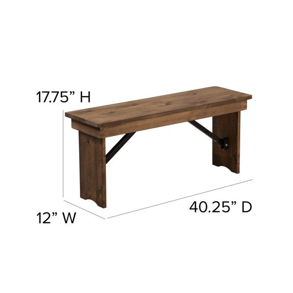 Rectangle Antique Farm Table , 40