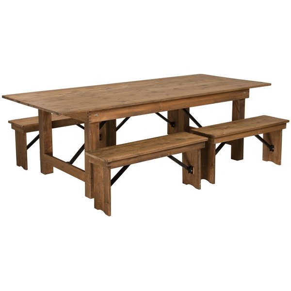 Rectangle Antique Farm Table , 40