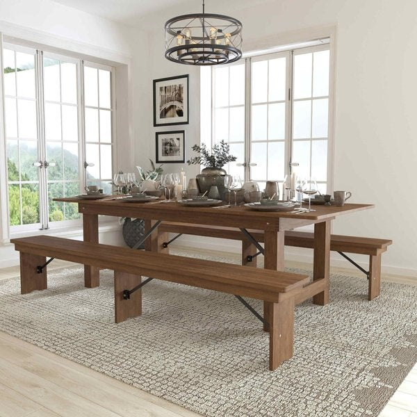 Rectangle Antique Farm Table , 40