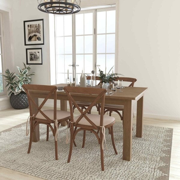 Rectangle Antique Farm Table, 40