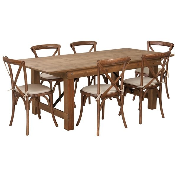 Rectangle Antique Farm Table, 40